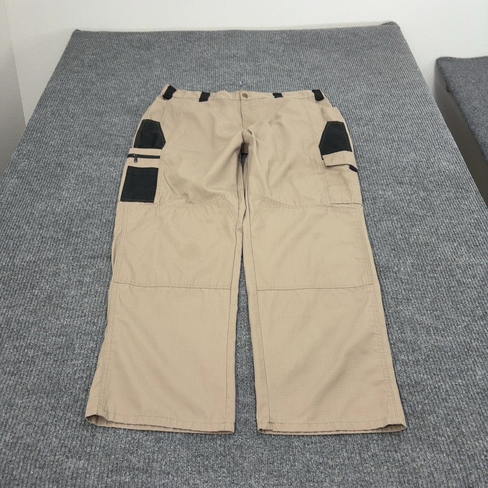 Tactical Series Pants Men 3XL Tan Polyester Cotton Ripstop Cargo Utility Outdoor